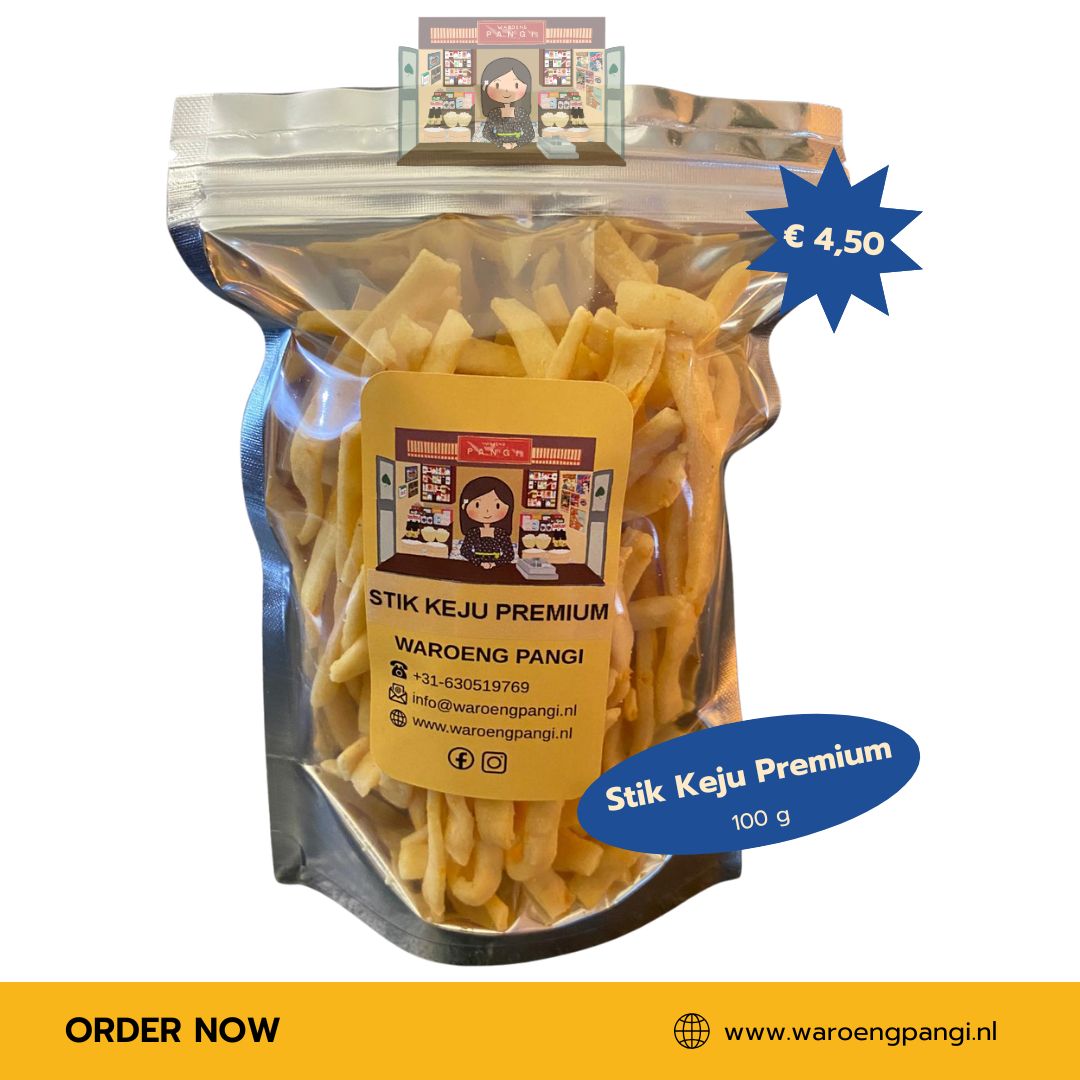 Waroeng Pangi - Stik Keju Premium  / Premium Kaasstengels 100gr