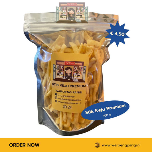 Waroeng Pangi - Stik Keju Premium  / Premium Kaasstengels 100gr