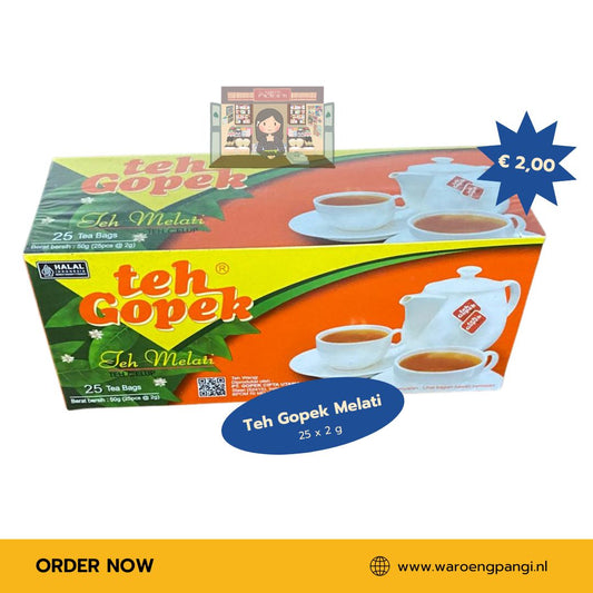 Gopek - teh Melati / Jasmine Tea 25 zakjes