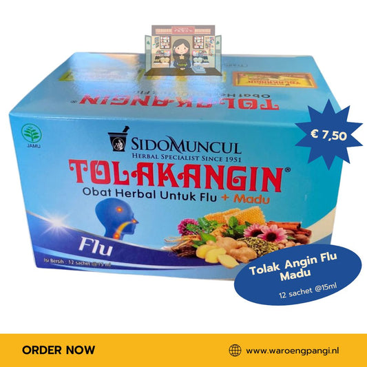 Sidomuncul - Tolak Angin Flu / Kruidenmix tegen griep 12 sachet x 15ml