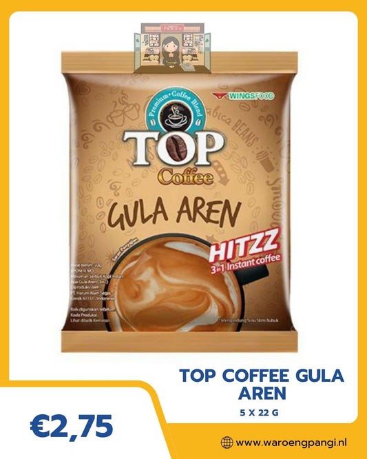 Top - Coffee Gula aren / Koffie met palmsuiker 5 x 22gr