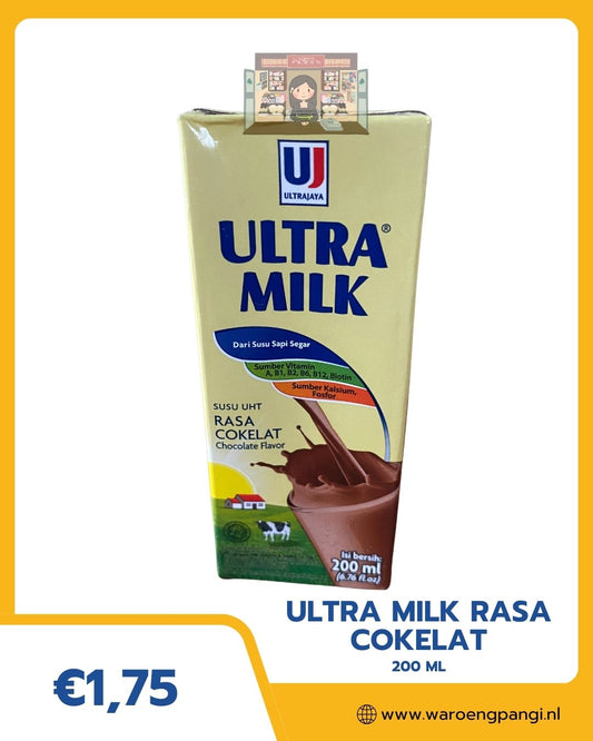 Ultra - Milk rasa Cokelat / Melk met chocoladesmaak 200ml